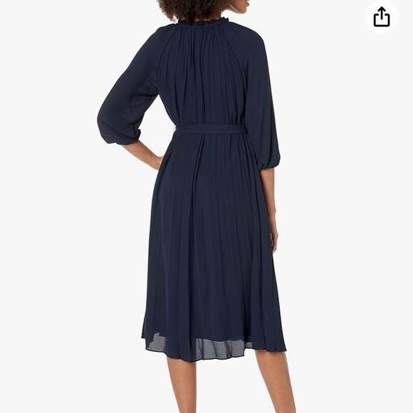 Nanette Lepore Women's Pleated Dress with Tie String Size 8 - Picture 3 of 10